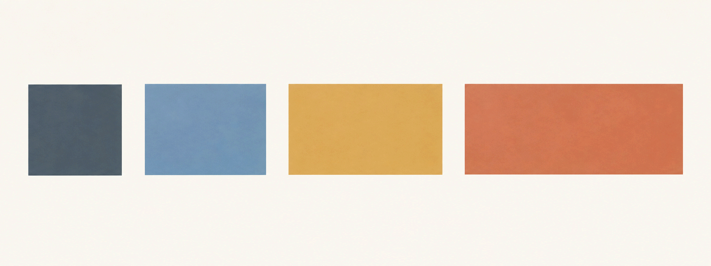 Comparison of square, common, golden, and wide aspect ratios